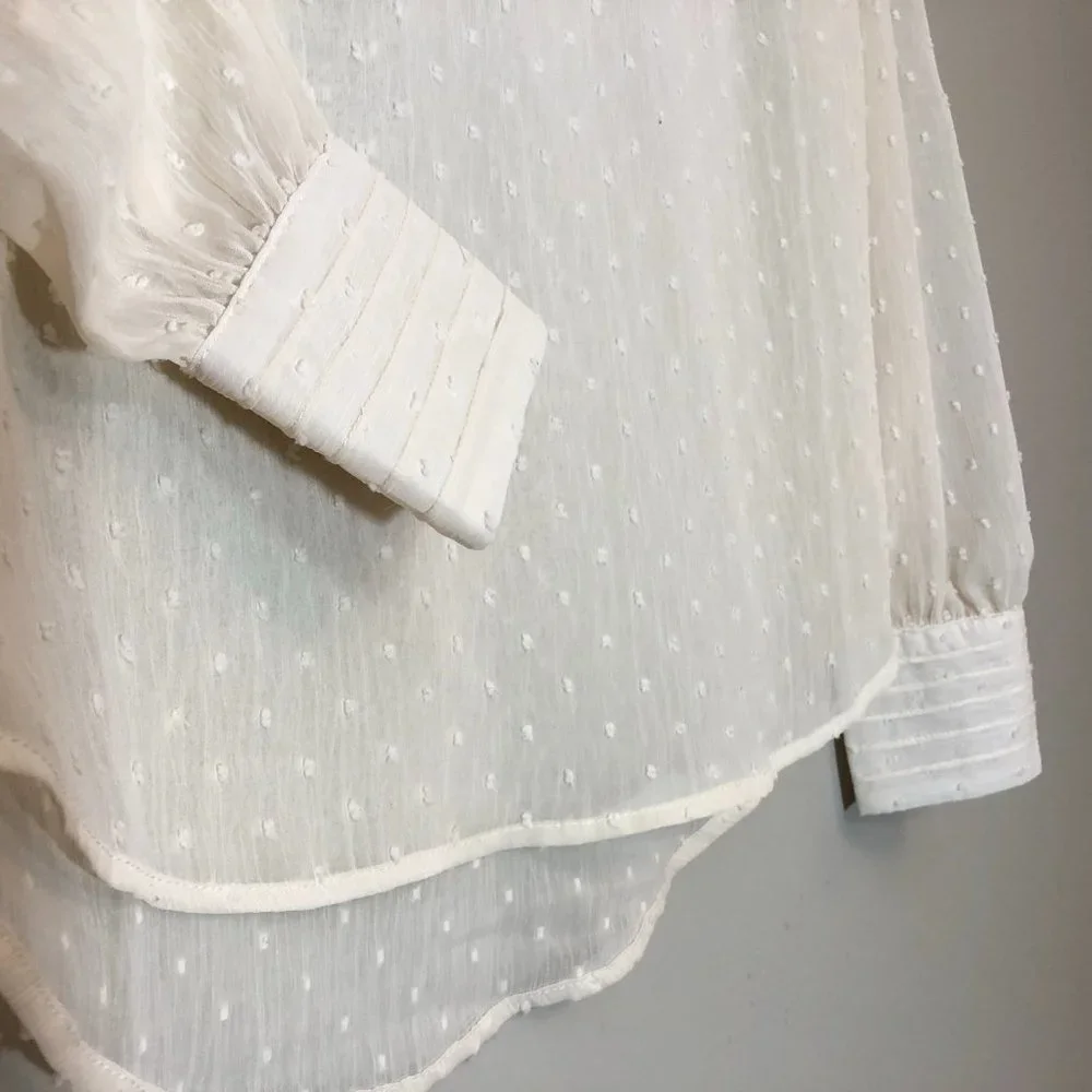 Sheer High Neck Blouse - Picture 5 of 5